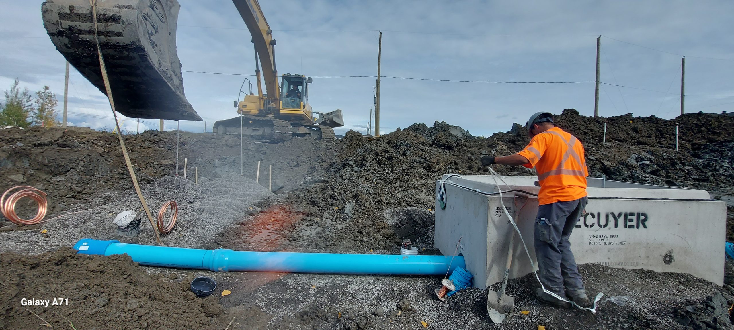 Excavation d'infrastructure